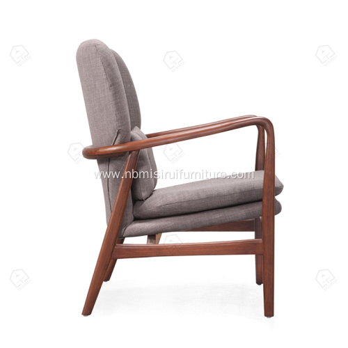 Wood frame living room arm single chairs